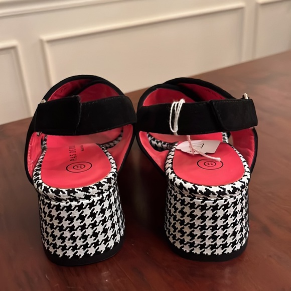 NWB Pas De Rouge Women's Fleur 2824 In Black Suede/Embossed Leather Size 37 - Picture 10 of 12